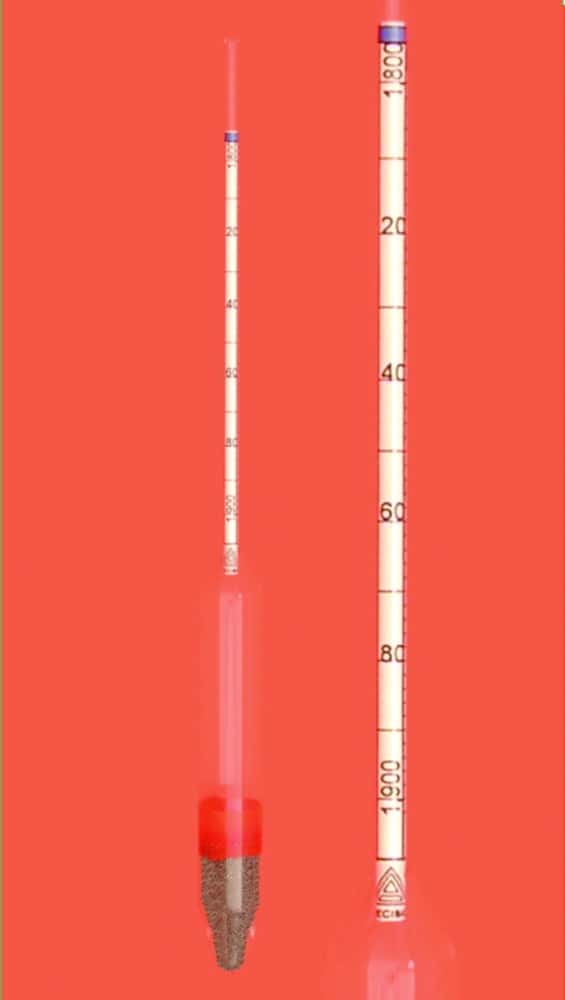 Density hydrometers without thermometer