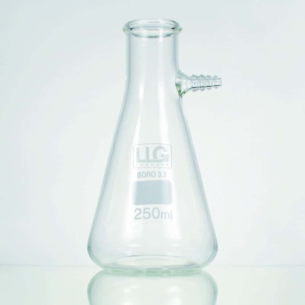 LLG-Filter flasks with nozzle, borosilicate glass 3.3