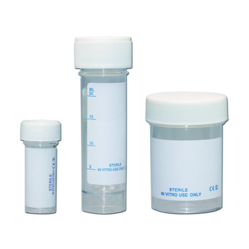 LLG-Sample containers, PS, with screw cap, sterile | häberle