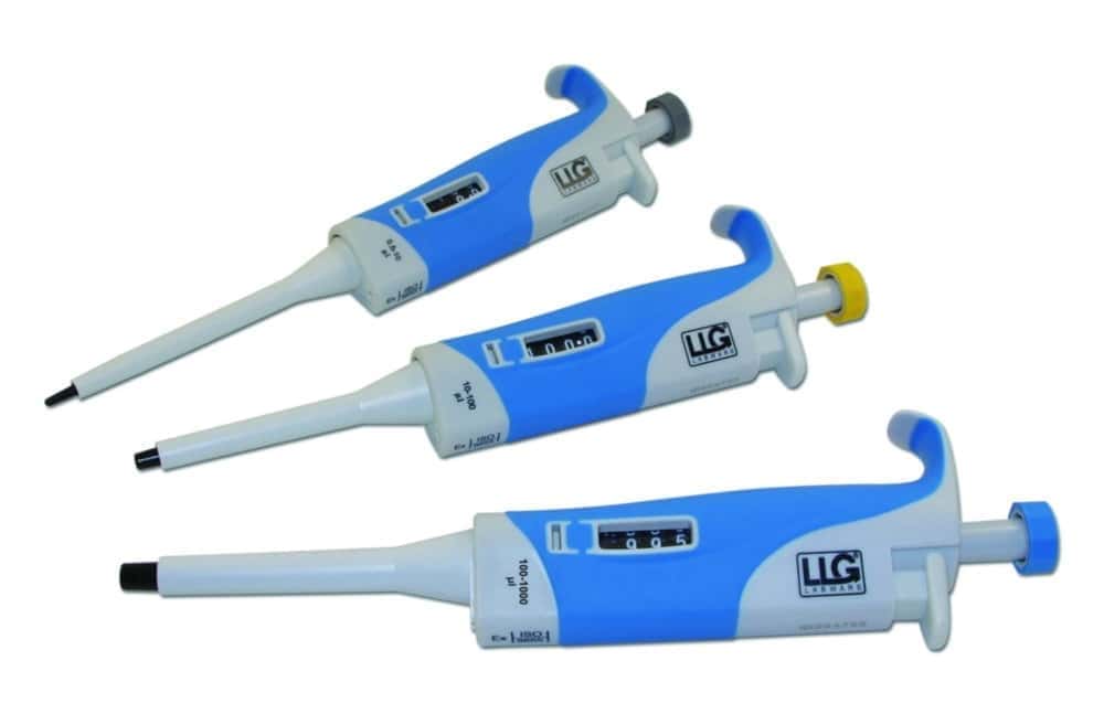 Sets de micropipettes digitales monocanal LLG, à volume variable