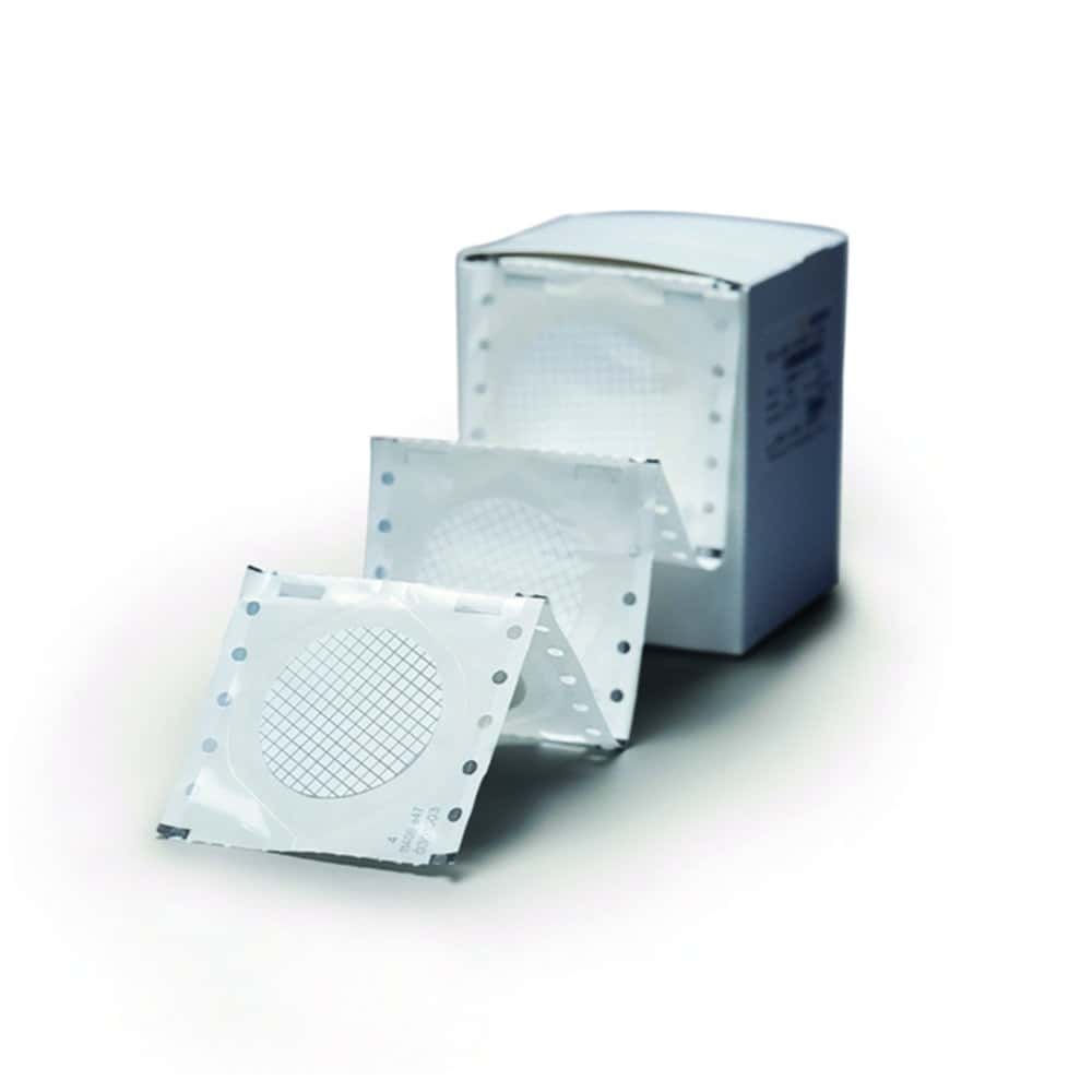 Membrane filters type 131, hydrophobic edged cellulose nitrate, with 6 mm edge
