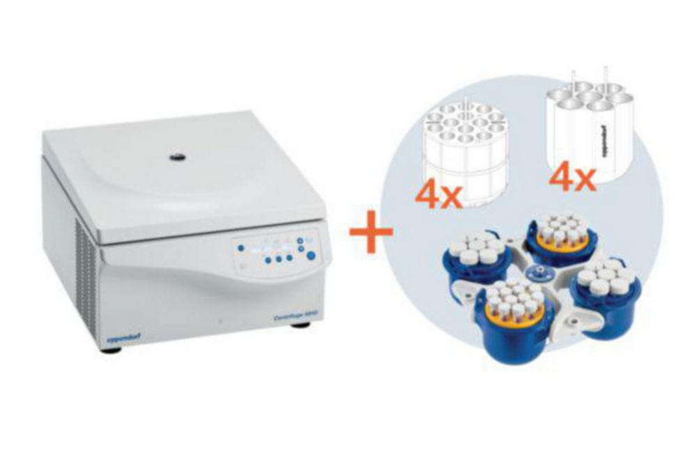 Benchtop centrifuges, 5810/5810 R with rotor S-4-104 (General Lab Product)