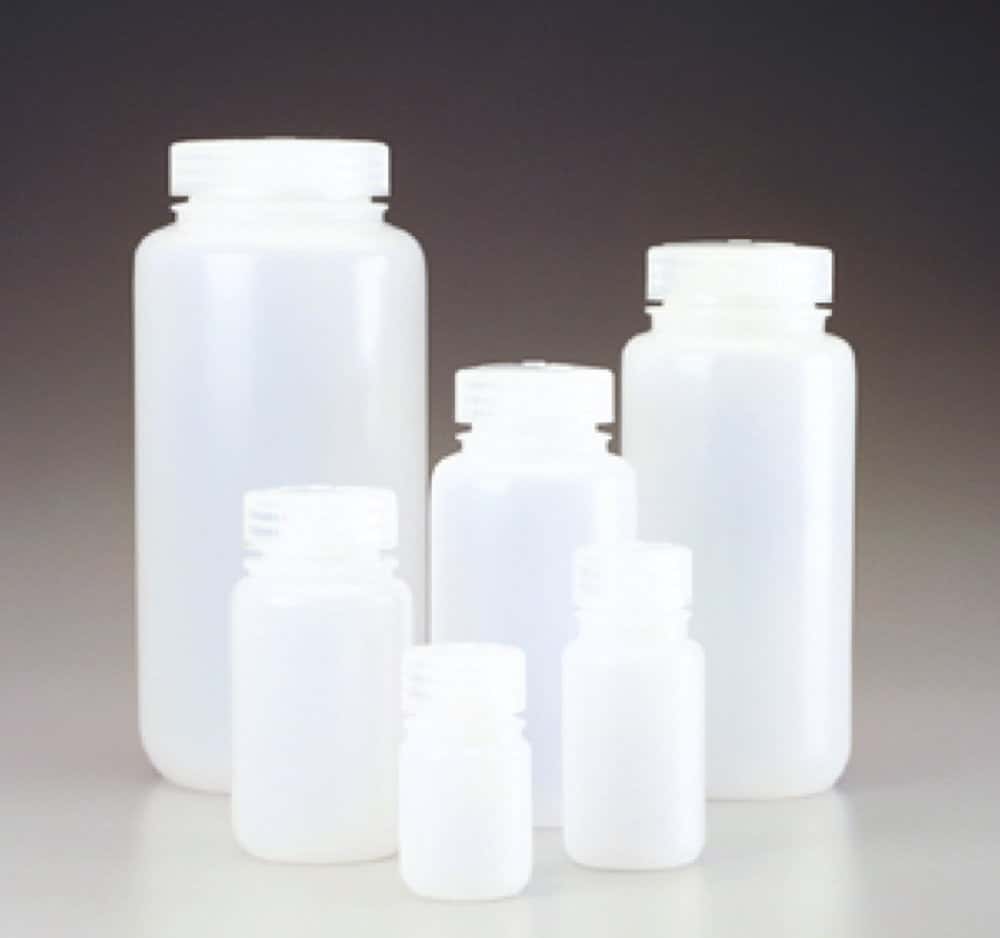 Flacons à col large Nalgene™ Economy, HDPE, avec bouchon à vis, PP