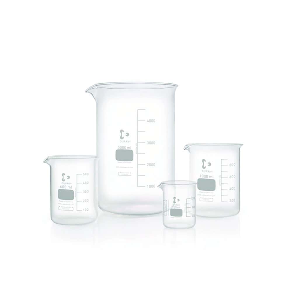 Bécher en verre DURAN®, forme basse