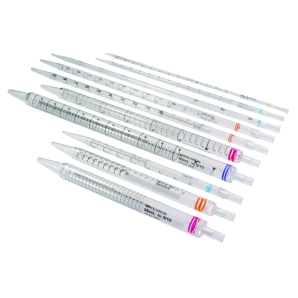 Pipettes sérologiques LLG, PS, stériles, pipettes courtes