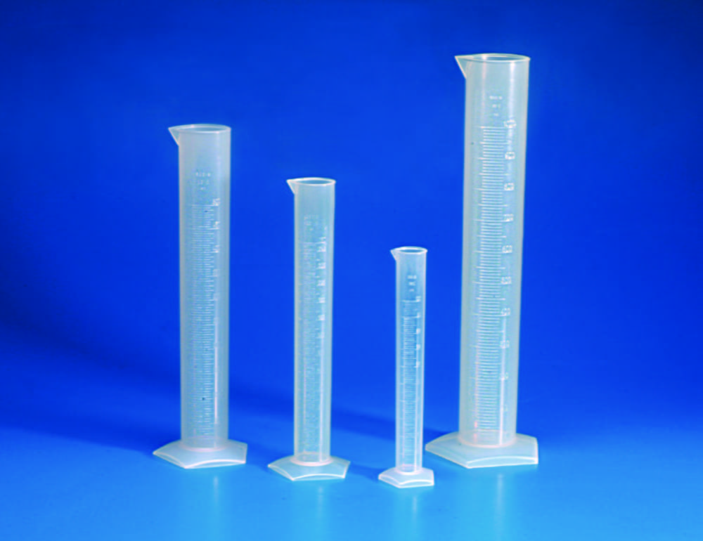 Measuring Cylinders, PP, Tall Form, Class B, Moulded Graduations