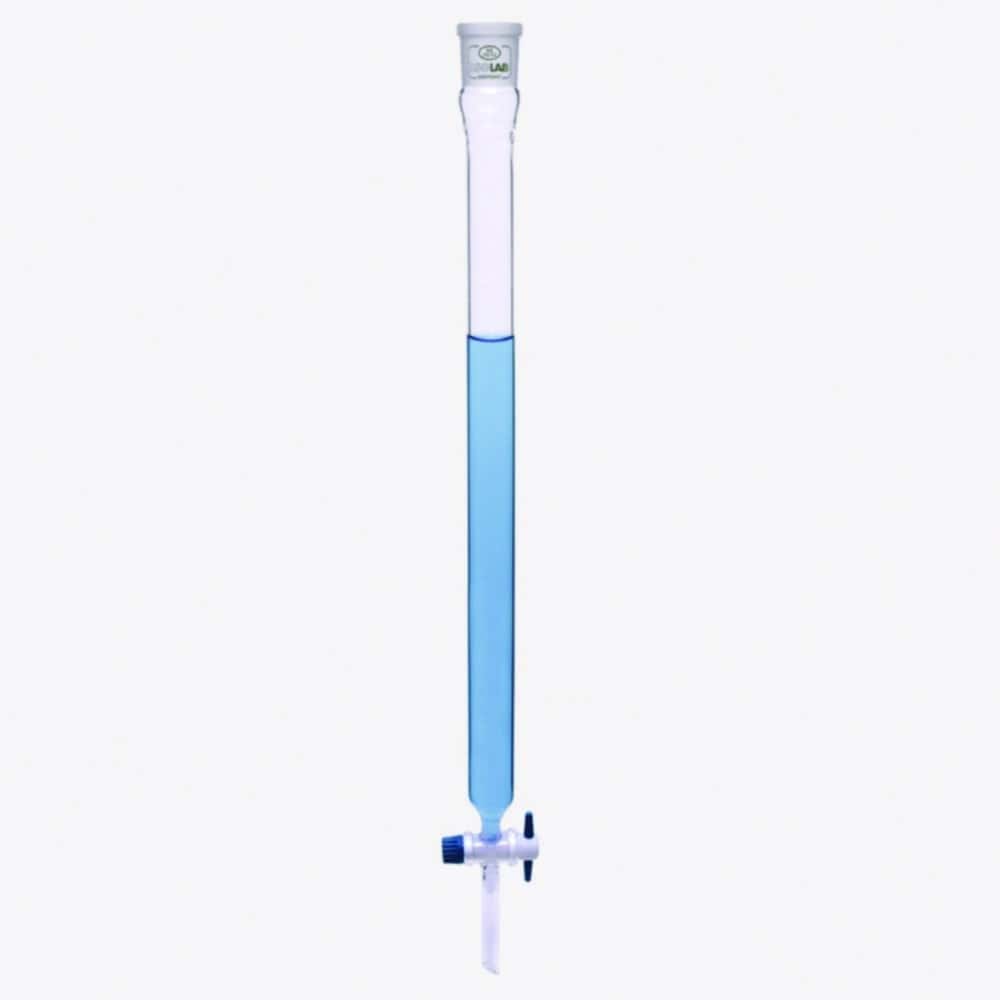 Chromatographic columns, PTFE- / or Valve Stopcock, borosilicate glass 3.3