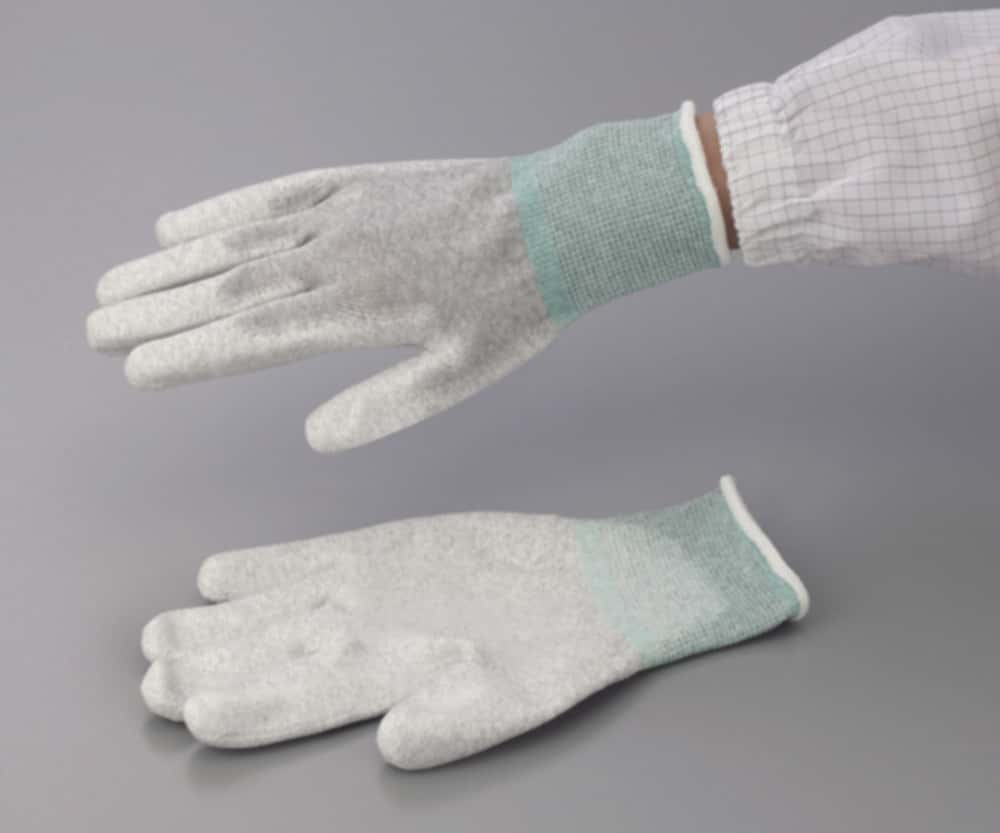 ESD Handschuhe ASPURE, antistatisch, grau, Nylon, beschichtete Handflchen  | hberle