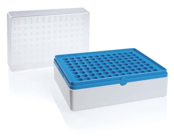 Tube rack with grid, empty, PP