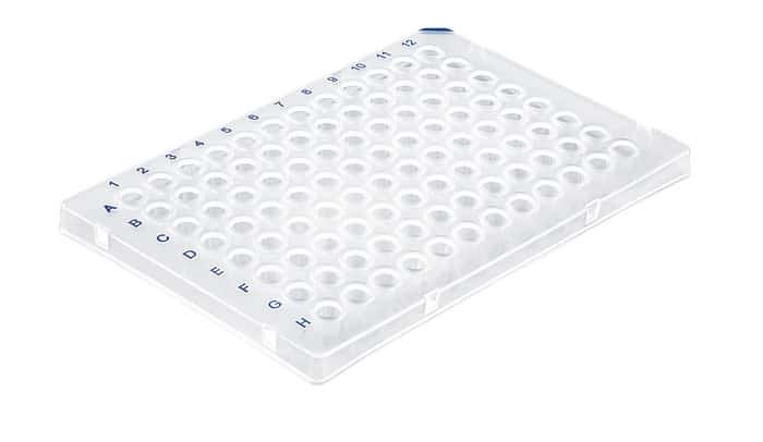 96-well PCR plates, PP, semi-skirted