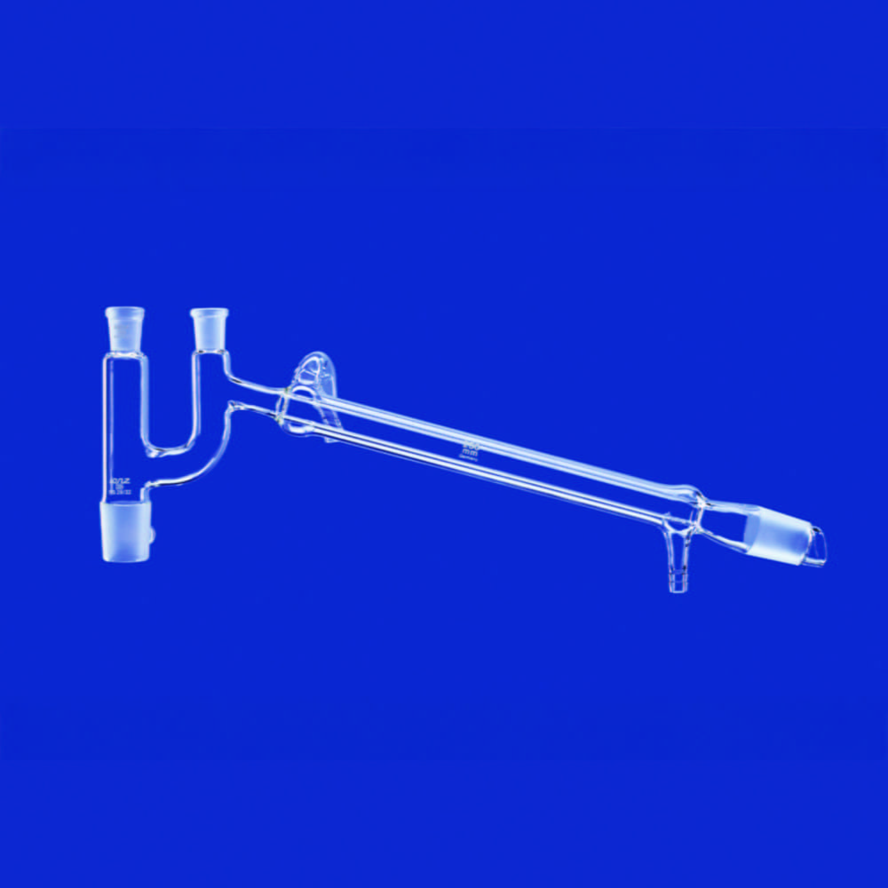 Destillierbrücken nach Claisen mit NS-Abgang und Liebigkühler, DURAN®-Rohr