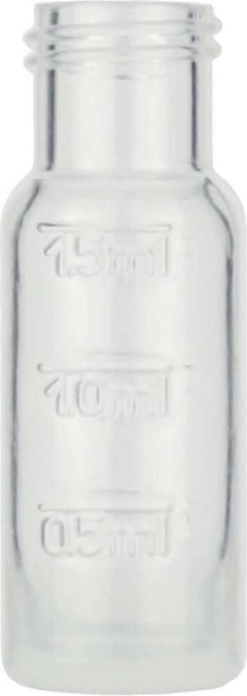 Gewindeflasche, N 9, 11,6x32,0 mm, 1,5 mL flacher Boden, PP tr VE=100