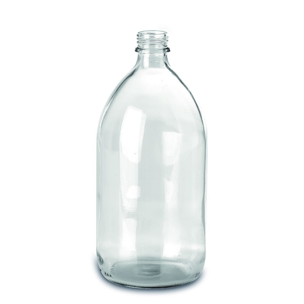 Enghalsflaschen, Kalk-Soda Glas, klar
