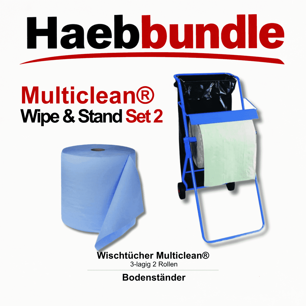 Multiclean® Wipe & Stand Set 2