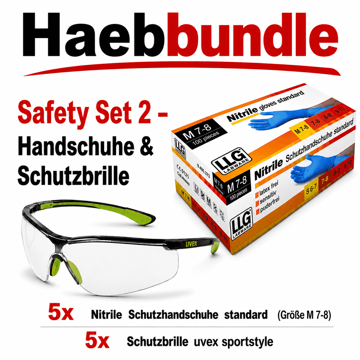 Safety Set 2 – Handschuhe & Schutzbrille