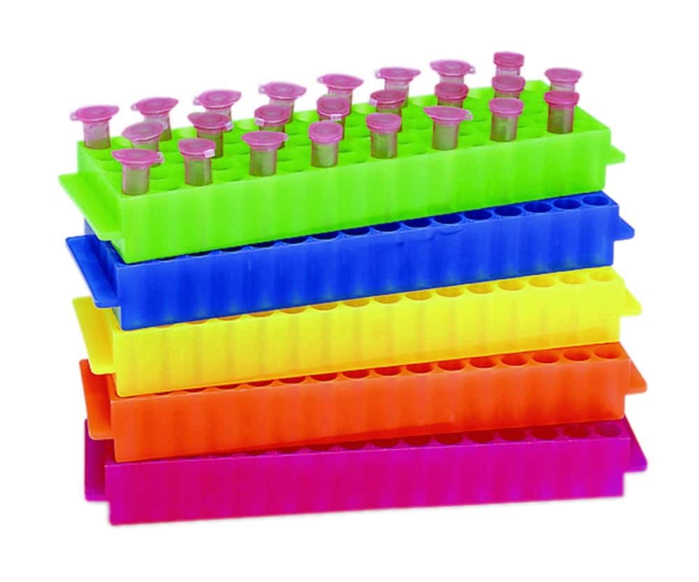 Microtube racks, PP, 80-Well