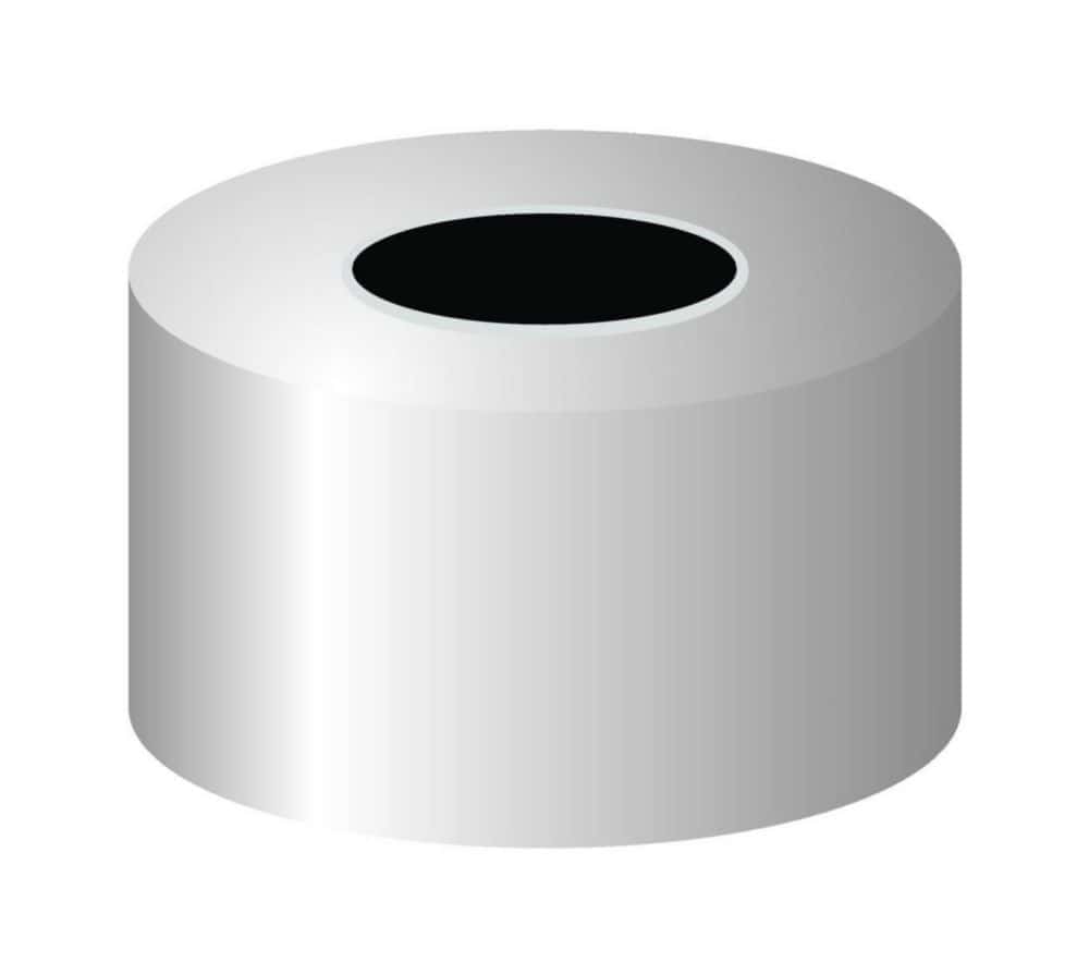 Aluminium crimp caps N 13, silver center hole, pack of 100