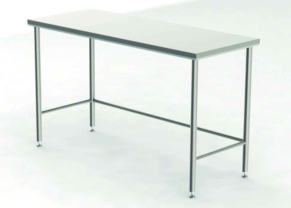 Tables pour salle blanche avec plateau de travail non perforé