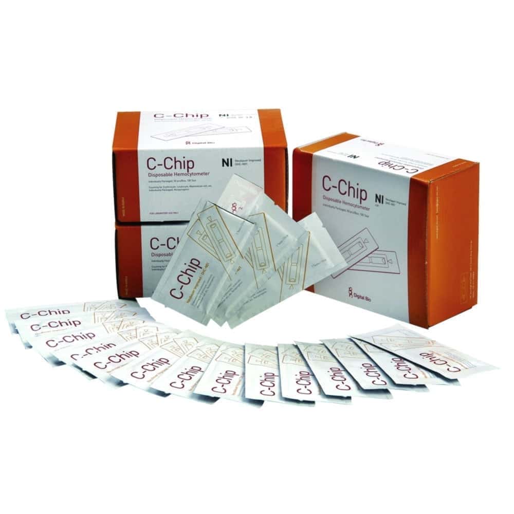 Cellules de numération C-Chip, deux cellules