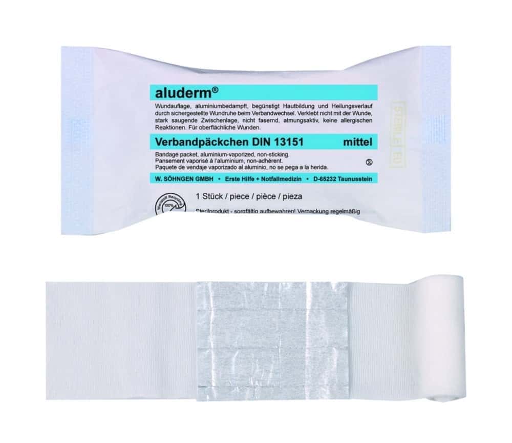 Paquet de pansement aluderm® DIN, stérile