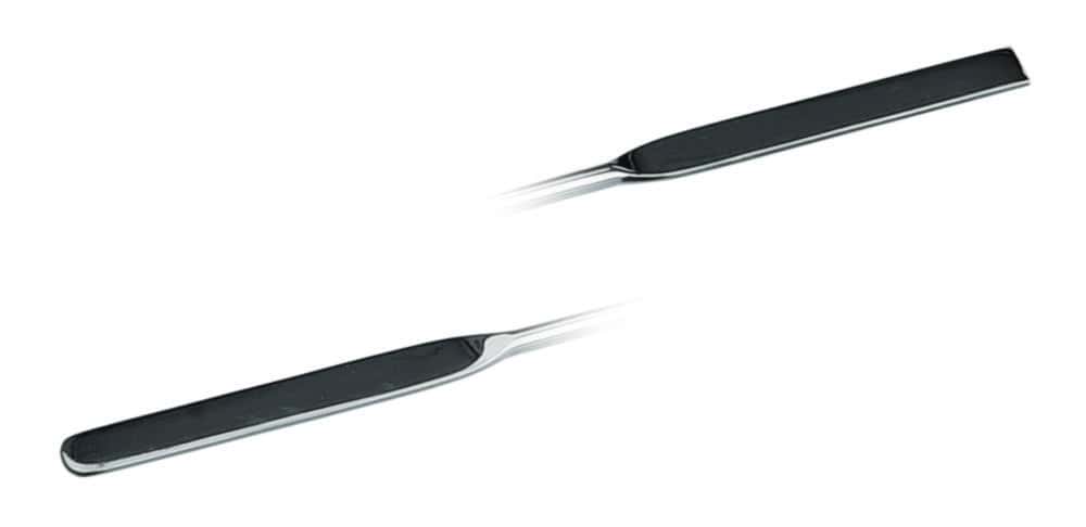 Micro double-ended spatulas, 18/10 steel