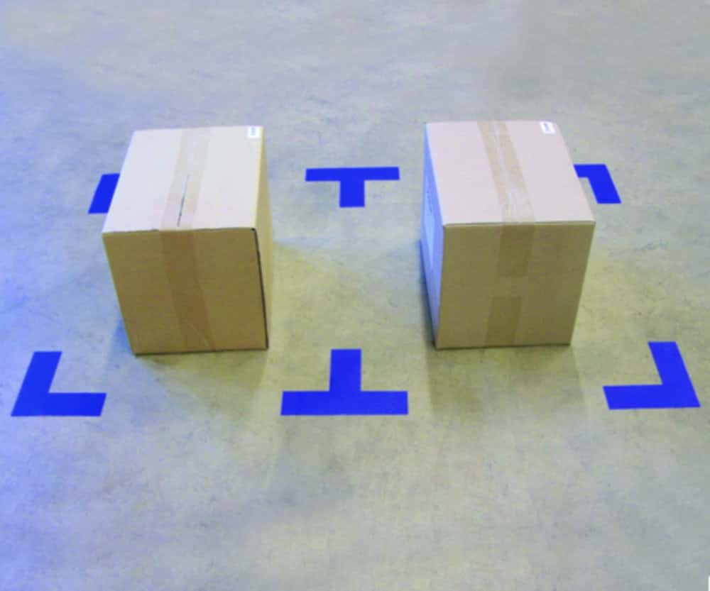 Floor markings DuraStripe® Supreme V, Round corners