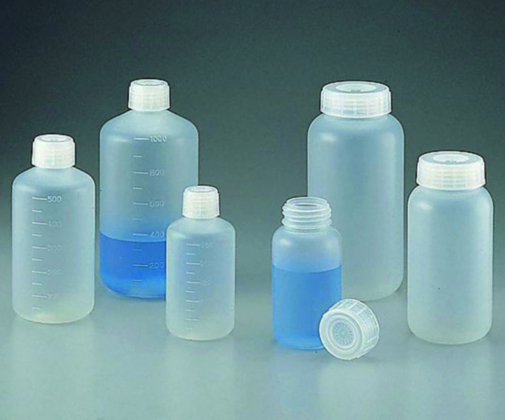 Wide-Mouth Bottles, PP, graduated, sterilized, clean package