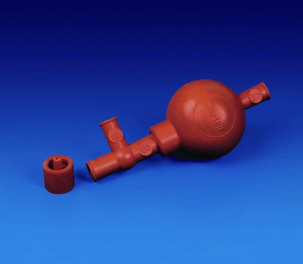 Gummi-Pipettierball, rot