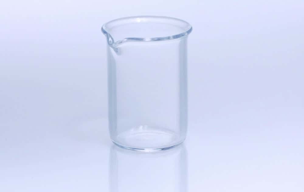 Becher, Quarzglas, niedrige Form
