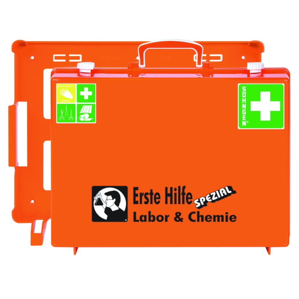 First Aid Kit Special for Laboratories and Chemistry