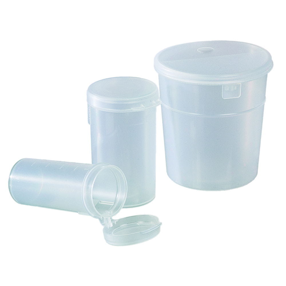 Sample beakers, PP, with graduation