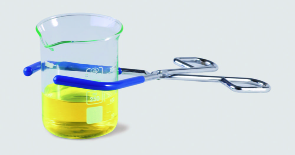 Beaker tongs, chromated steel