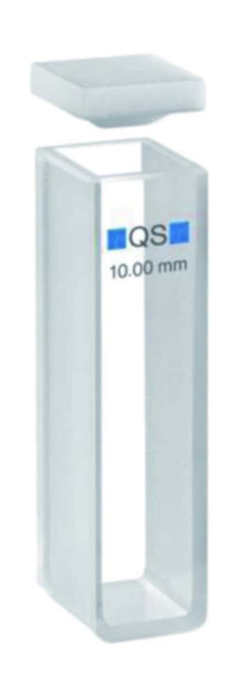 Cuves macro pour mesures d'absorption, spectre UV, verre de quartz haute performance