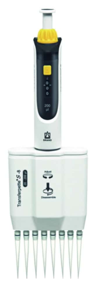 Multichannel microliter pipettes Transferpette® S-8/S-12, variable