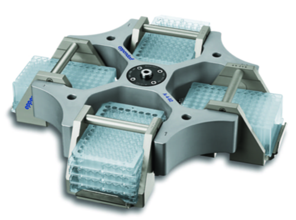 Ausschwingrotor A-4-62-MTP für Zentrifugen 5810/5810 R, inkl. 4 Mikrotiterplatten-Gehängen