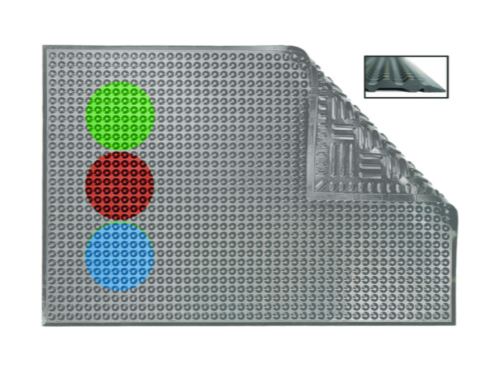 Arbeitsplatzmatte Hygiene grey