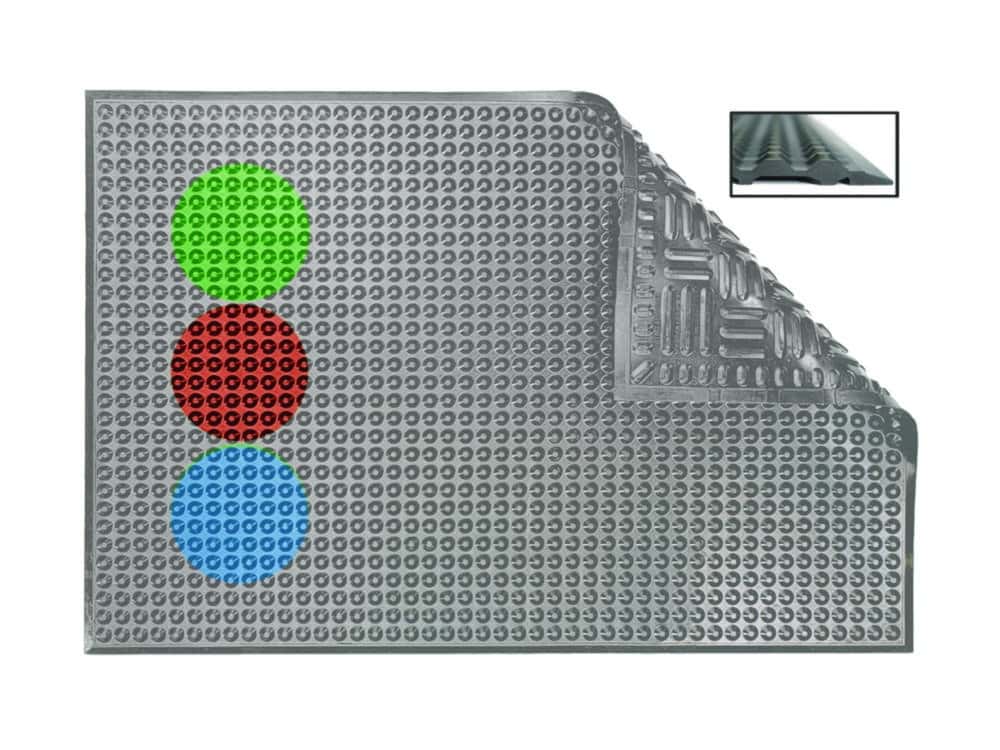 Tapis de poste de travail Hygiene grey
