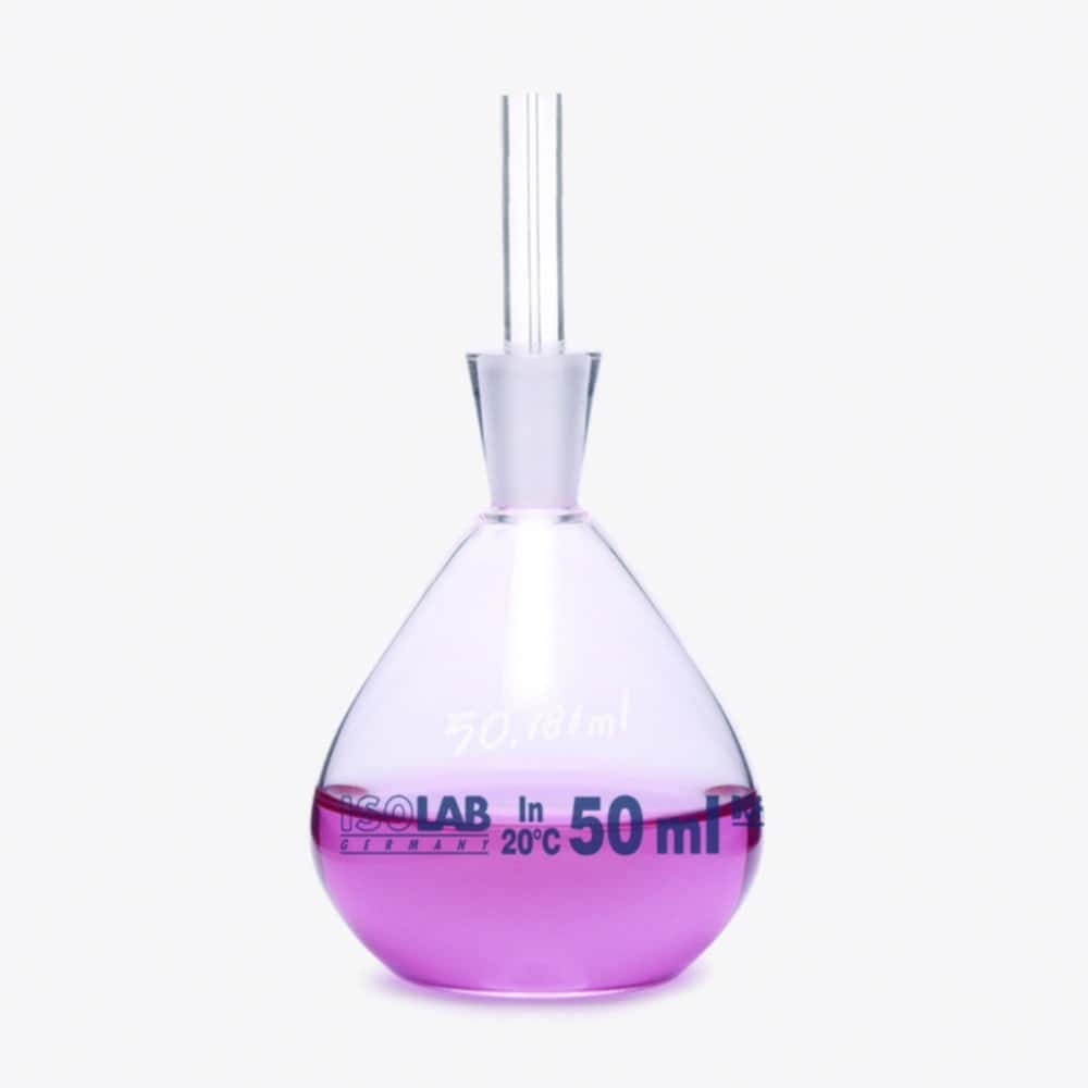 Pycnometers, Borosilicate glass 3.3., calibrated