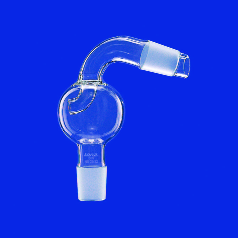 Splash heads acc. to Stutzer, bent, DURAN® tubing