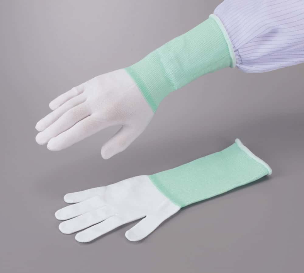 Unterziehhandschuhe, ASPURE lang, weiß, Nylon