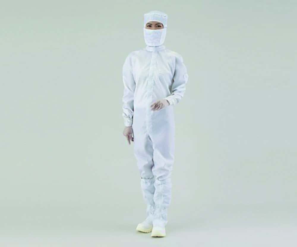 Combinaison pour salle blanche ASPURE, polyester, avec capuche intégrée