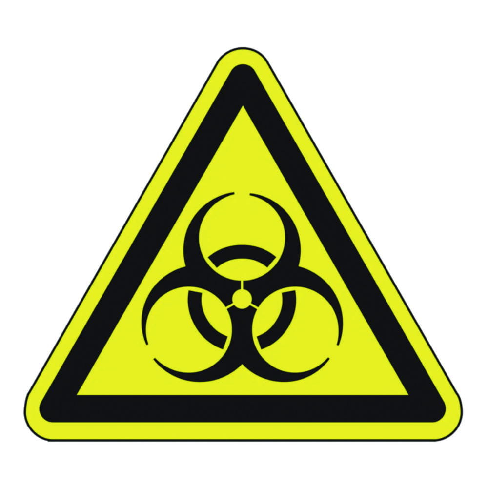 Warning signs, biohazard warning, foil