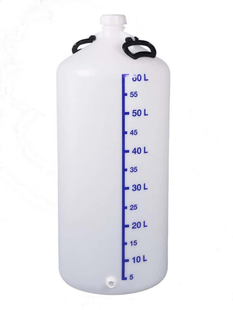 Storage bottles with threaded connector, HDPE