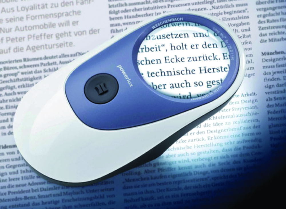 Illuminated magnifier, powerlux