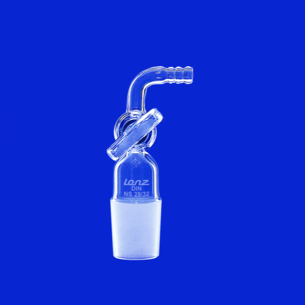 Adapters, angled (90°), with stopcock