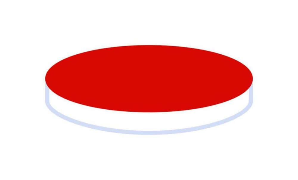Septen N 9, Silikon weiß/PTFE rot Härte 45° shore A Septendicke 1,0 mm VE=100