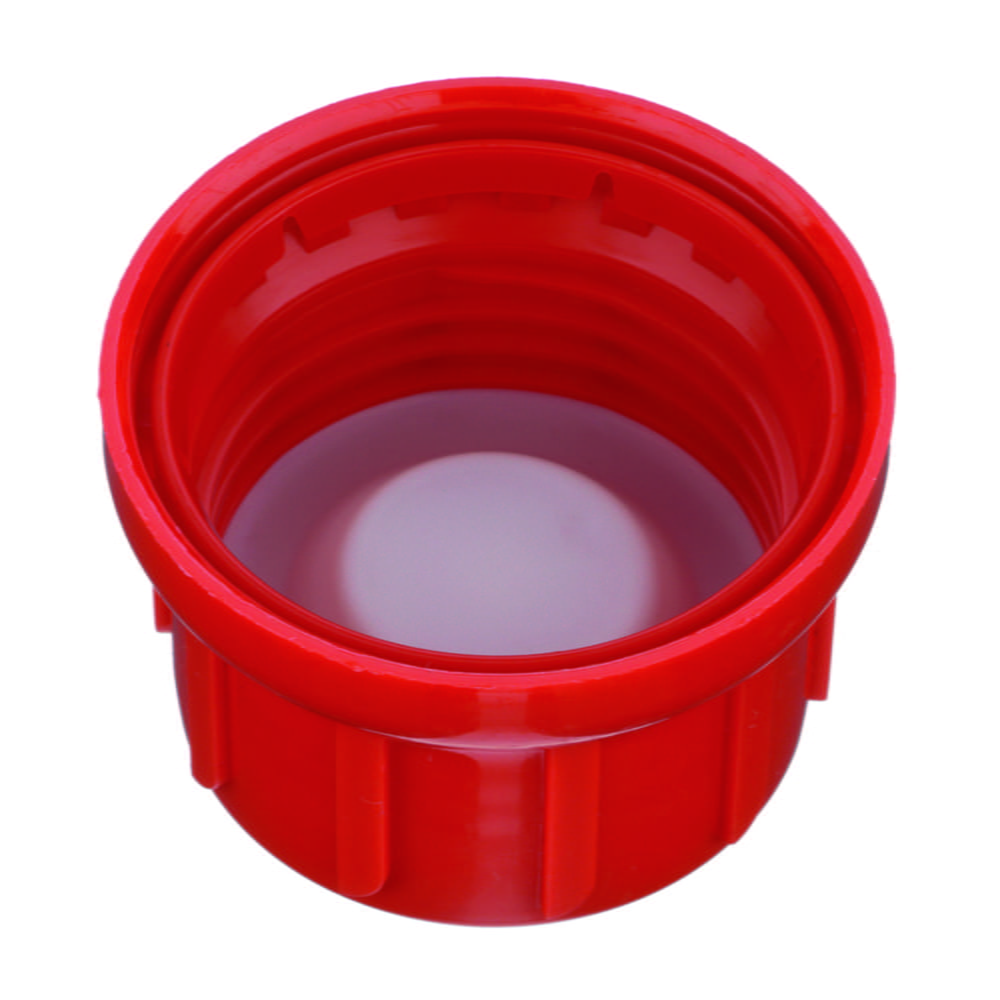 Bell caps for narrow-mouth reagent bottles, with degassing membrane, series 310, UN-approved