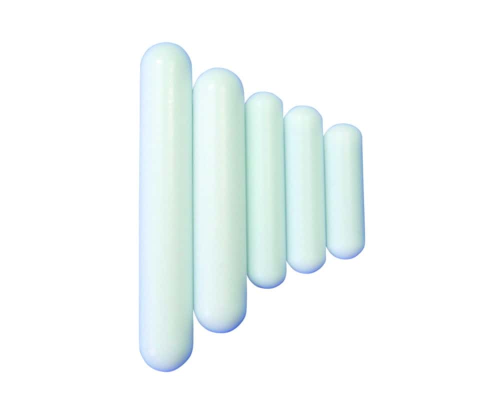 Barreau aimanté LLG, cylindrique, en PTFE, pack eco
