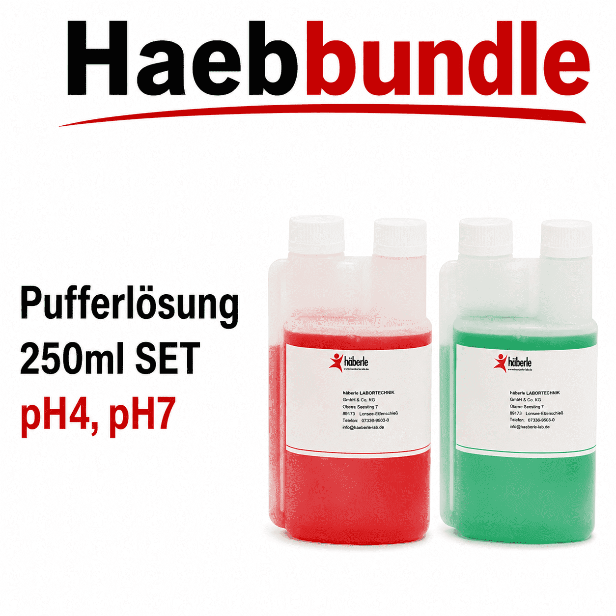 Pufferlösung  250 ml SET pH4, pH7
