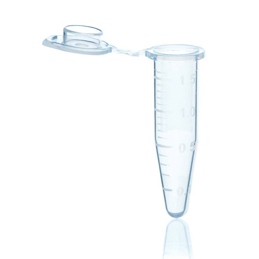 Reaction tubes with attached lid, PP, BIO-CERT® PCR QUALITY